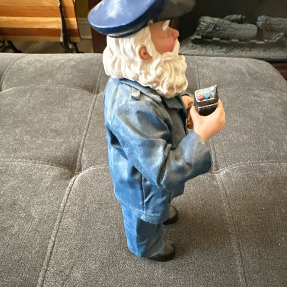 Vtg Clothtique by possible dreams Santa Claus blue uniform PD - Picture 5 of 7